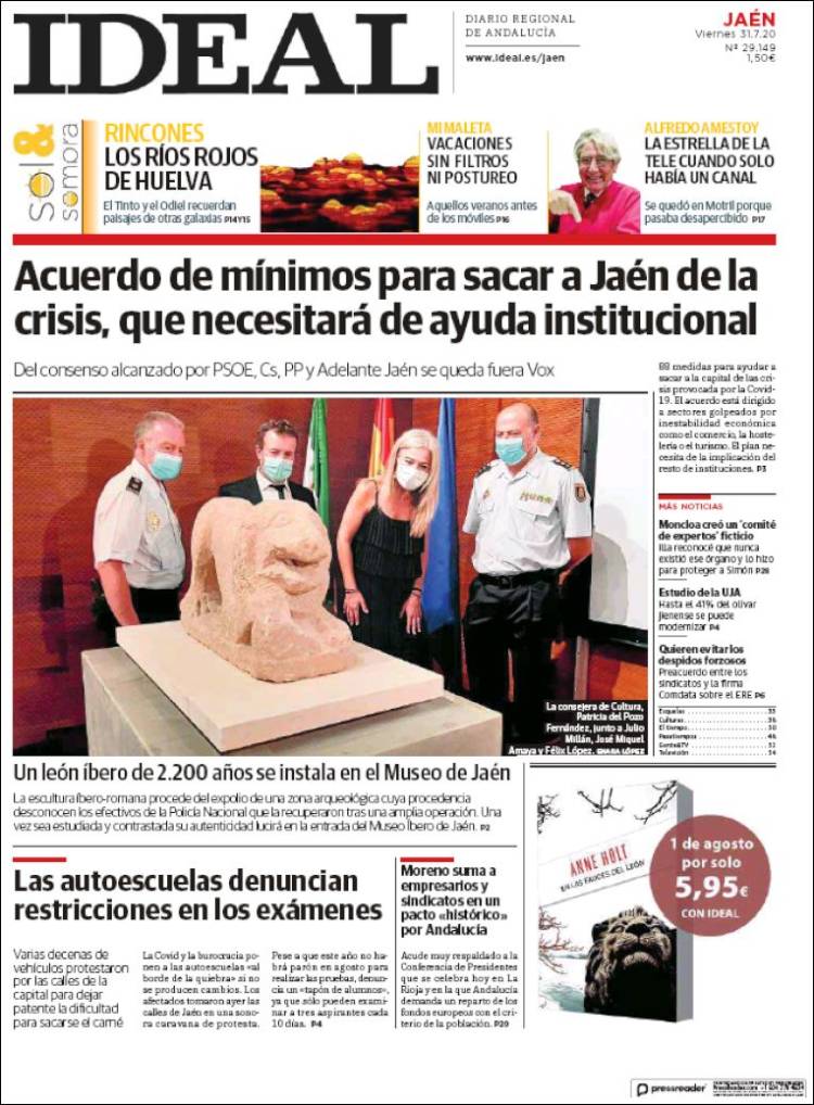 Portada de El Ideal de Jaén (Espa&ntilde;a)