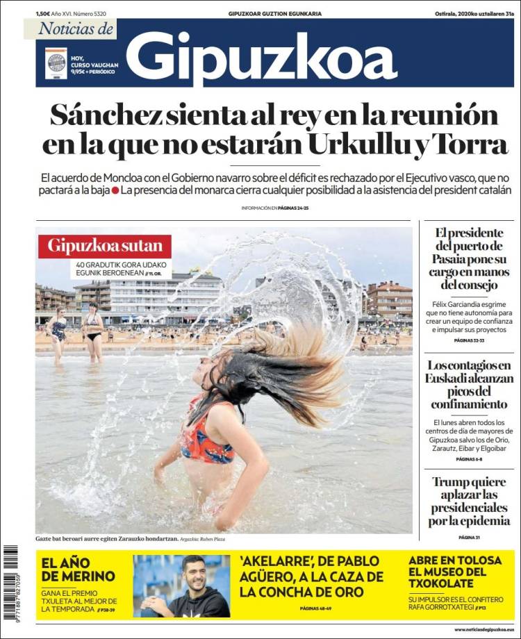 Portada de Noticias de Gipuzkoa (Espa&ntilde;a)