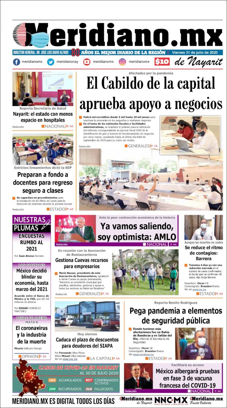 Portada de Meridiano (M&eacute;xico)