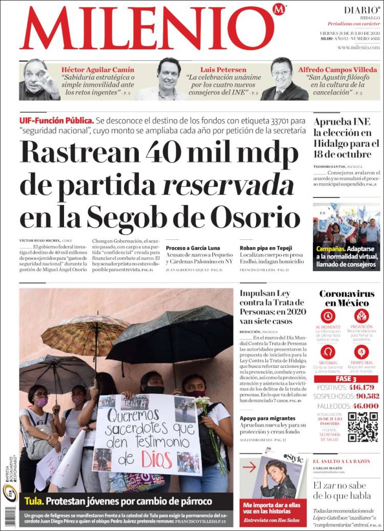 Portada de Milenio de Hidalgo (M&eacute;xico)