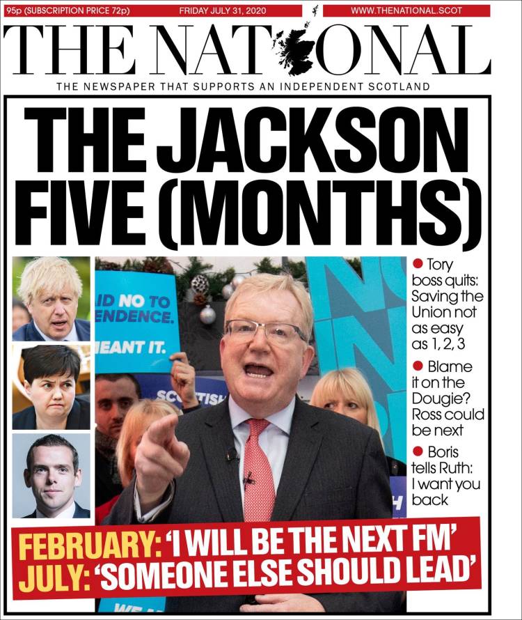 Portada de The National (Reino Unido)