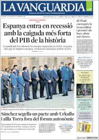Portada de La Vanguardia (España)