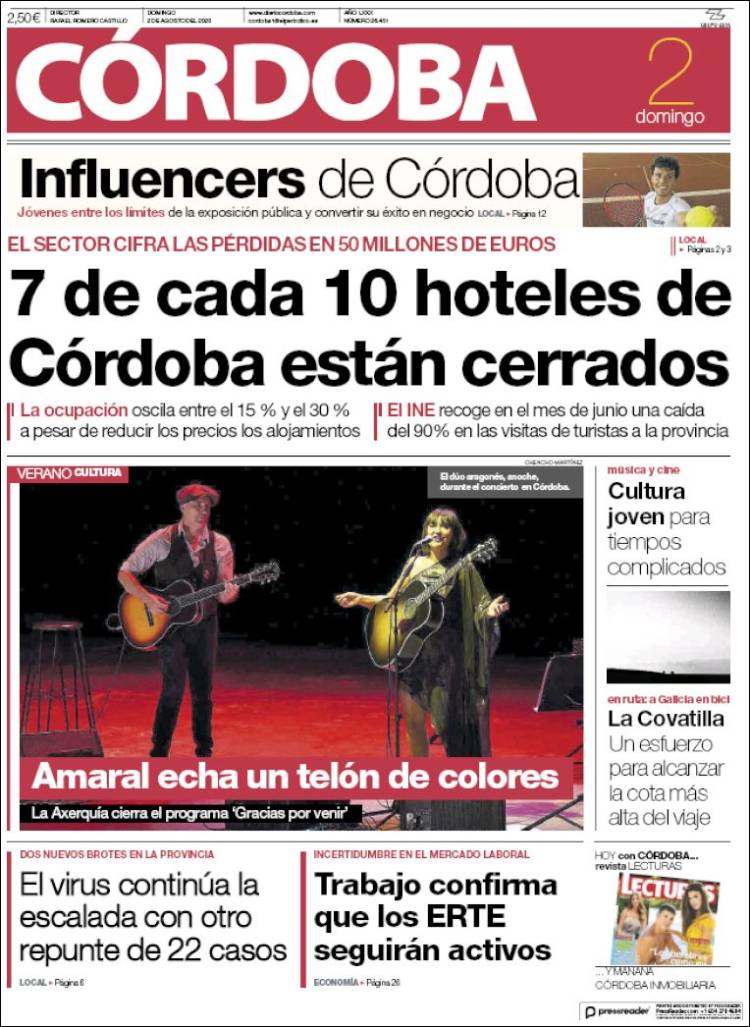 Portada de Diario de Córdoba (España)