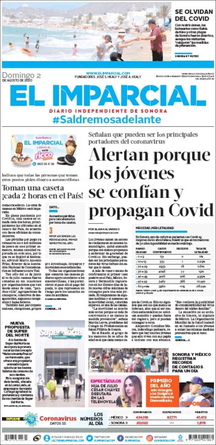 Portada de El Imparcial (Mexico)