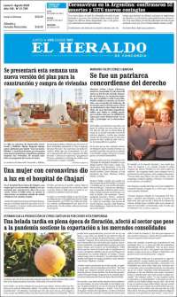 Portada de El Heraldo de Concordia (Argentina)