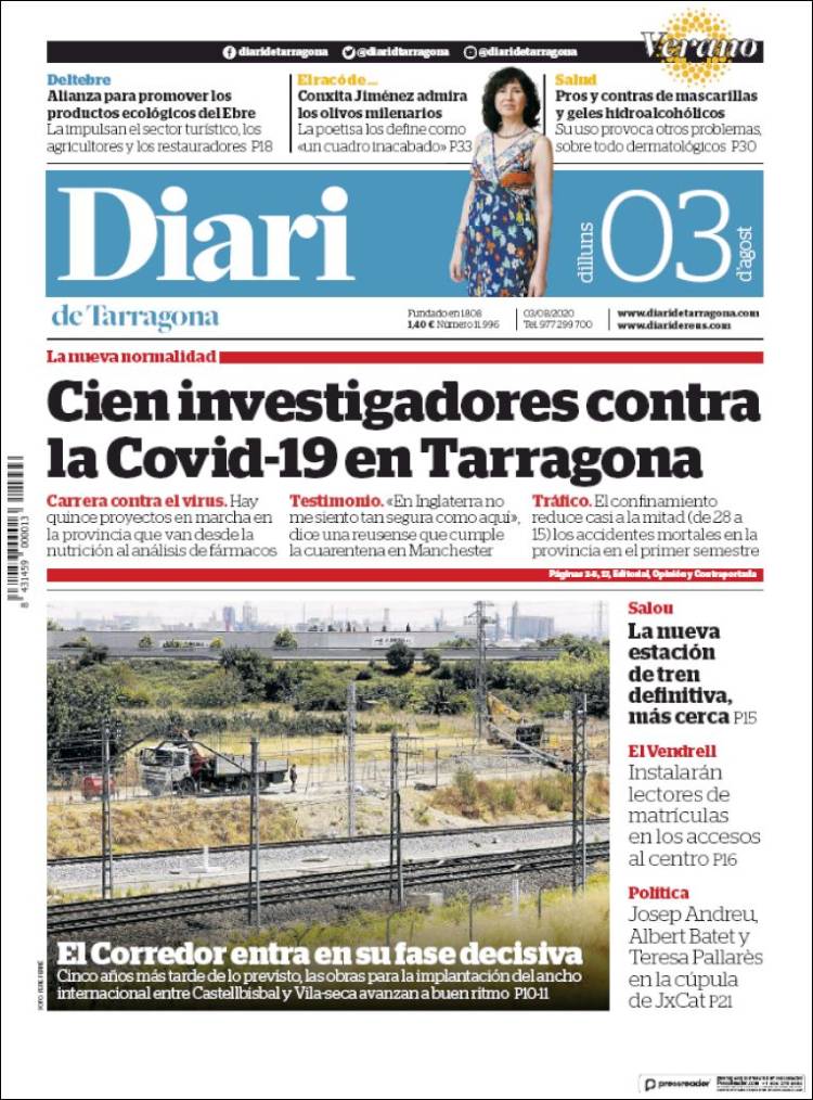 Portada de Diari de Tarragona (Espa&ntilde;a)