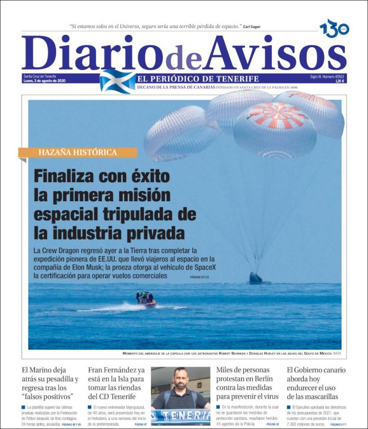 Portada de Diarios de Avisos (Espa&ntilde;a)