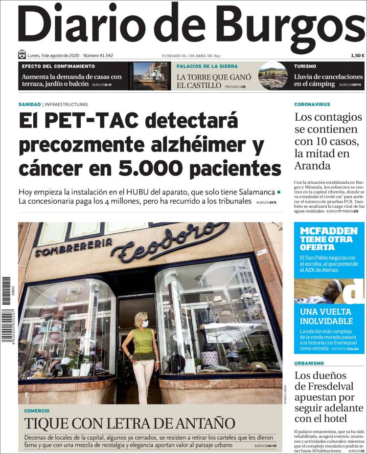 Portada de Diario de Burgos (Espa&ntilde;a)