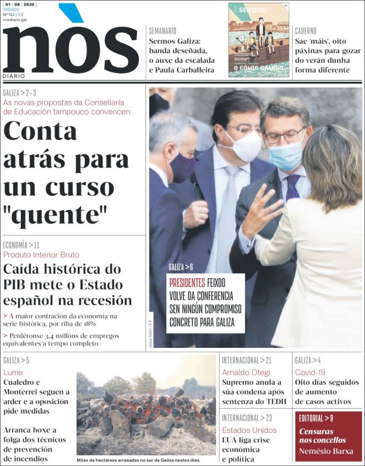 Portada de Nòs Diario (Espa&ntilde;a)