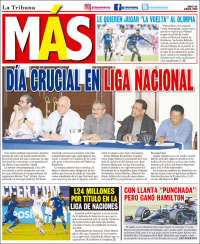 Portada de Diario Más (Honduras)