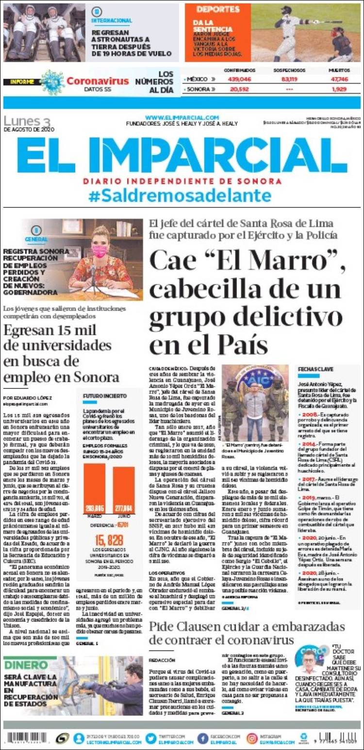 Portada de El Imparcial (Mexico)