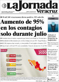 Portada de La Jornada Veracruz (Mexico)
