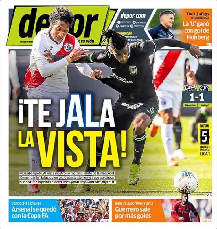 Portada de Depor (Perú)