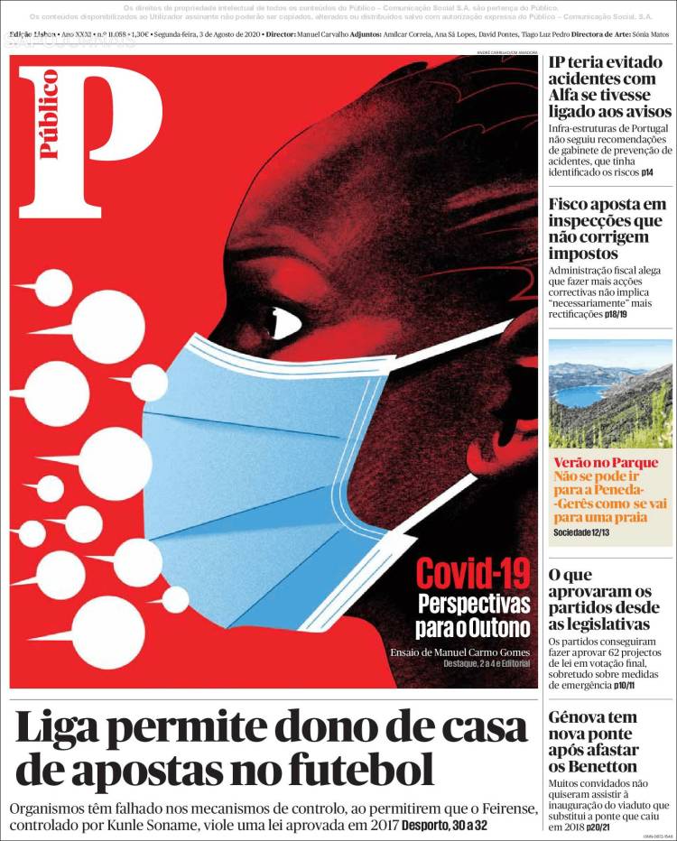 Portada de Público (Portugal)