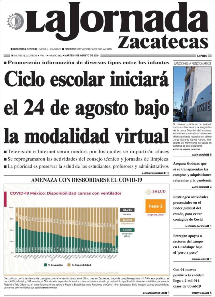 Portada de Jornada de Zacatecas (México)