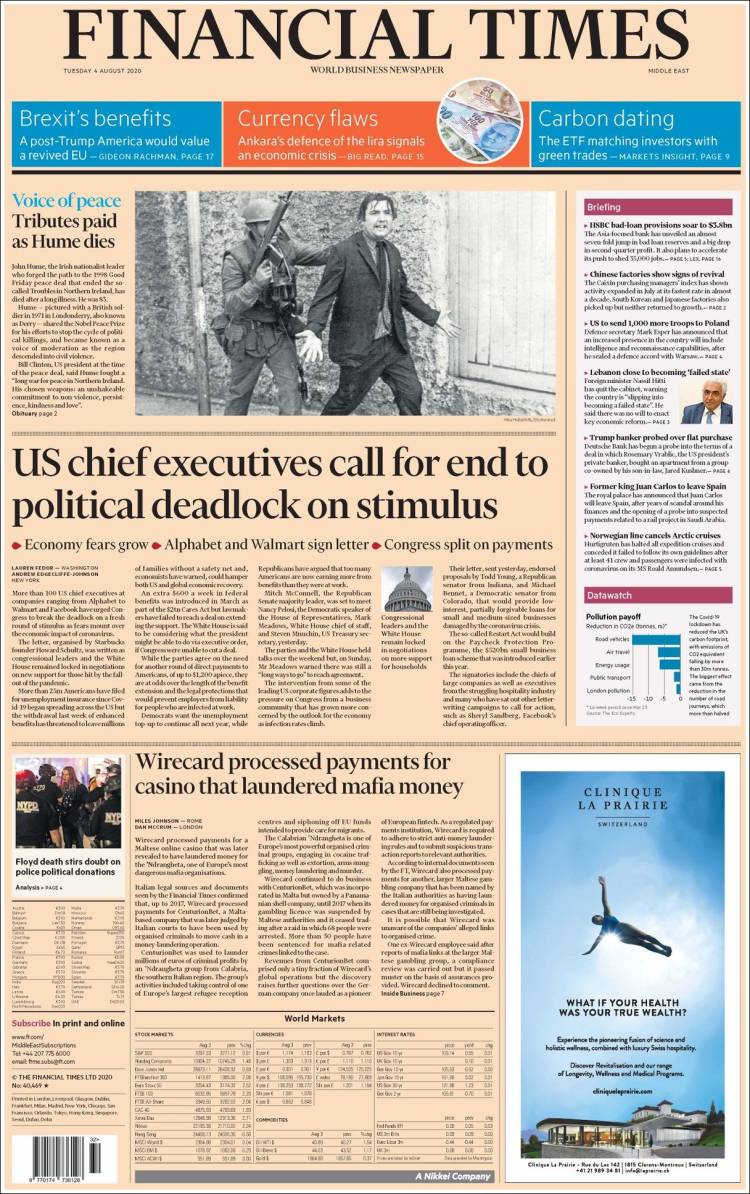 Portada de Financial Times - USA (USA)