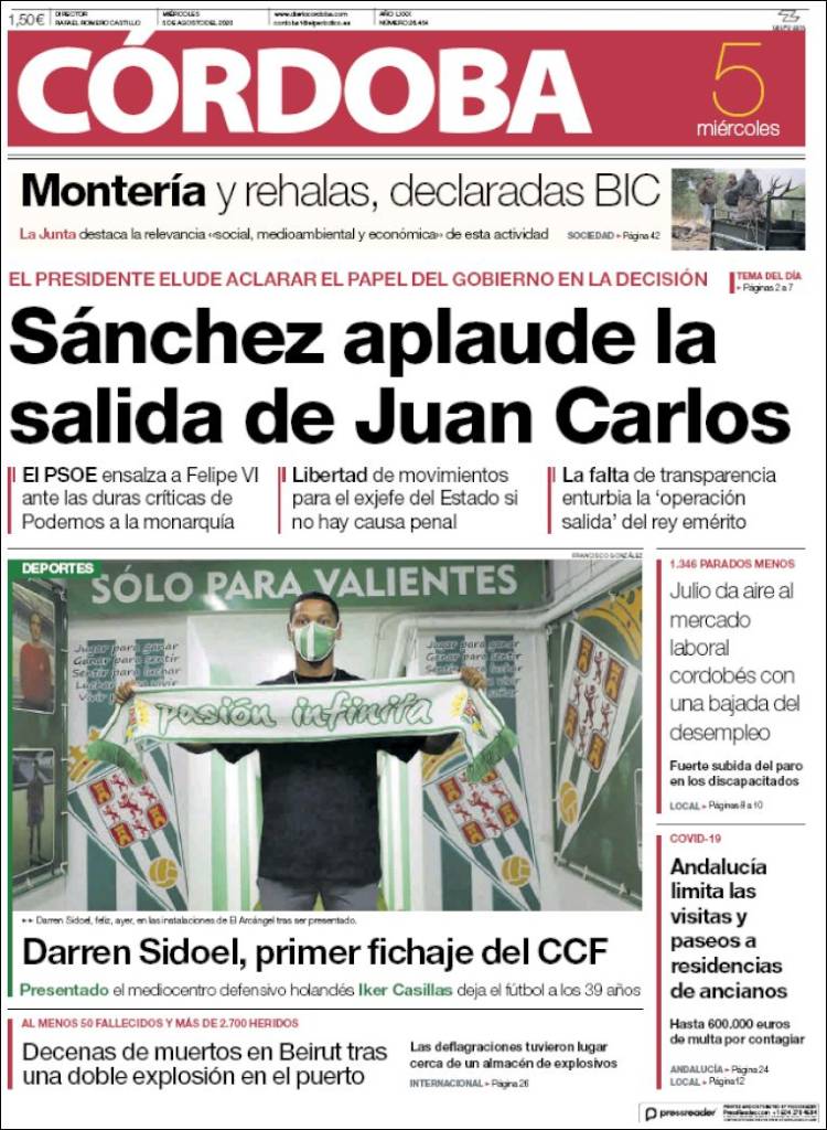Portada de Diario de Córdoba (Espa&ntilde;a)