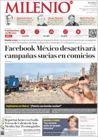 Portada de Milenio de Monterrey (México)