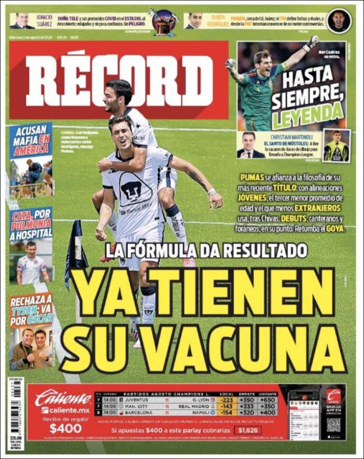 Portada de Record (México)