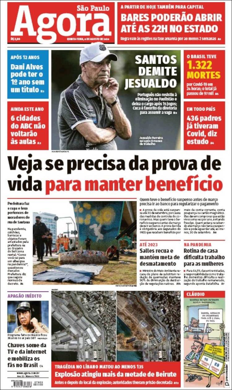 Portada de Jornal Agora (Brasil)