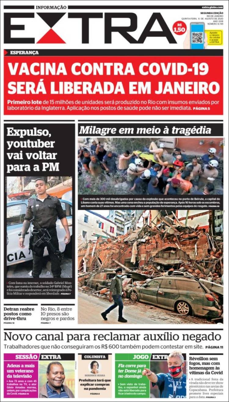 Portada de Extra (Brasil)