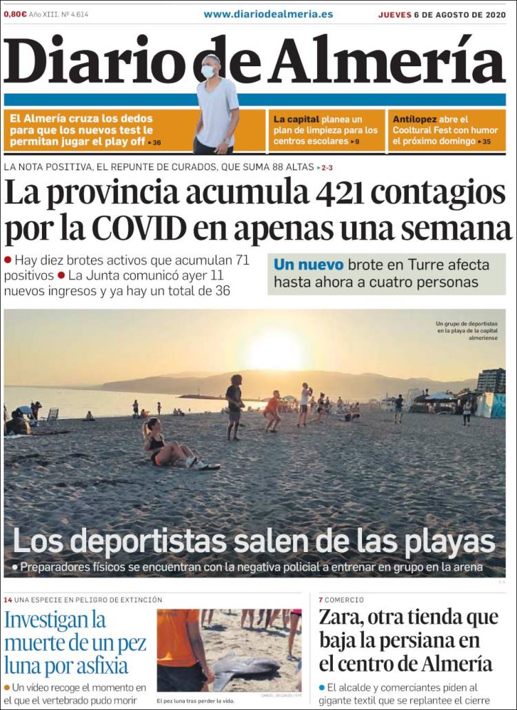 Portada de Diario de Almería (Espa&ntilde;a)
