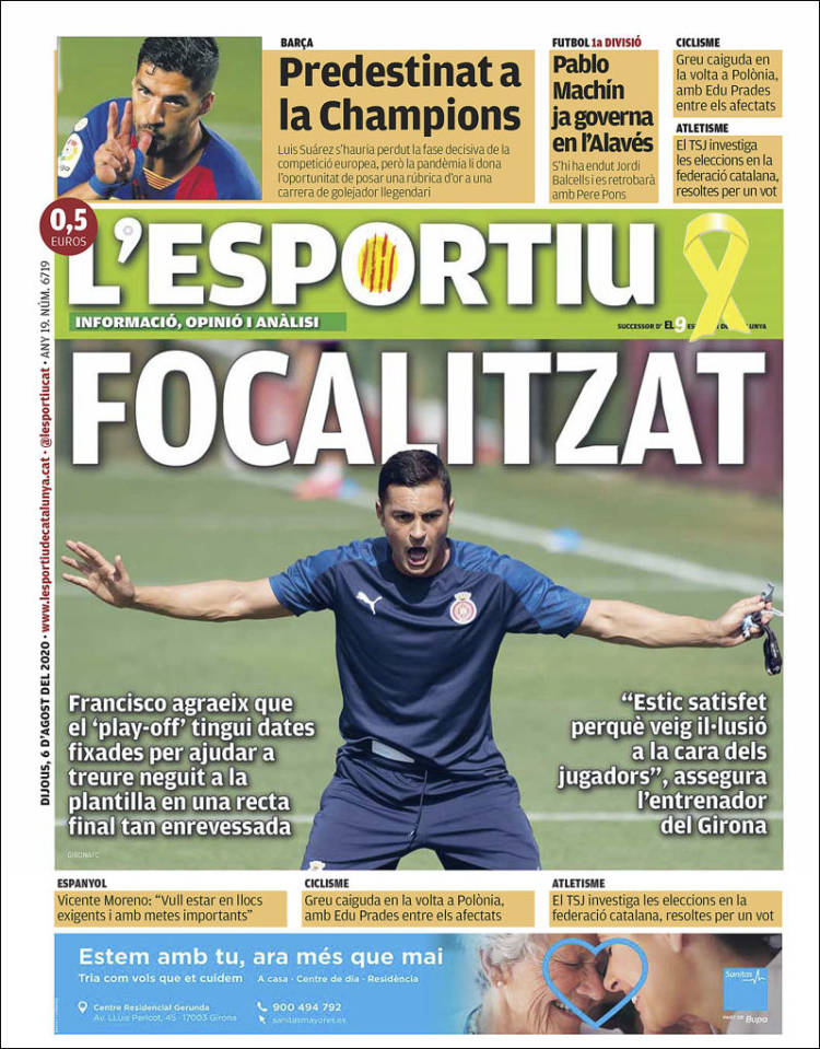 Portada de L'Esportiu : Girona (Espa&ntilde;a)