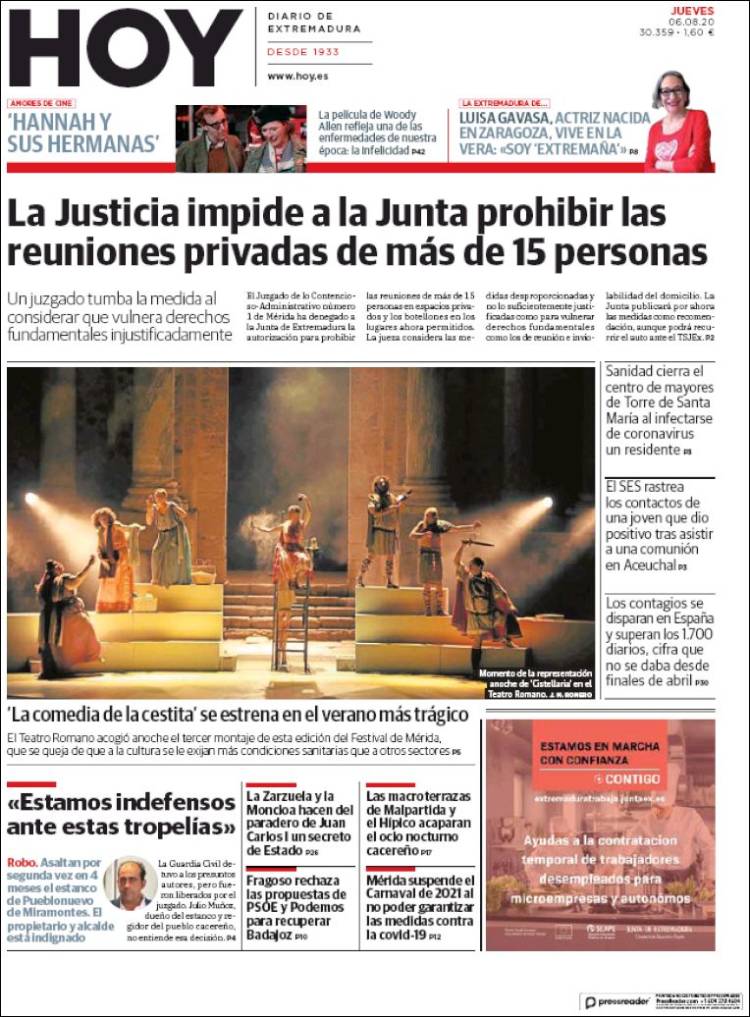 Portada de Hoy - Badajoz (Espa&ntilde;a)