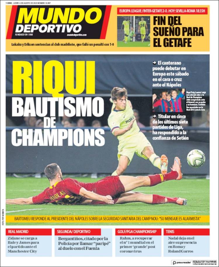 Portada de El Mundo Deportivo (Espa&ntilde;a)