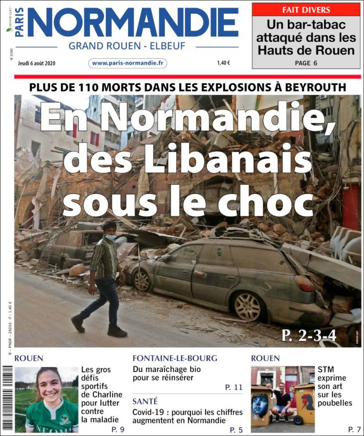 Portada de Paris Normandie (Francia)