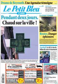 Portada de Le Petit Bleu (Francia)