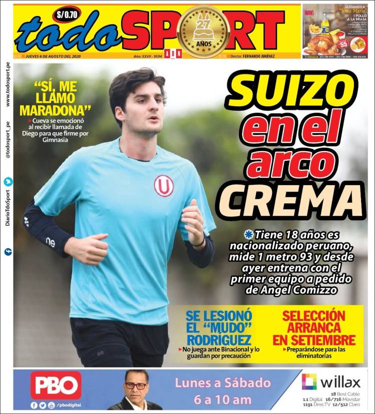 Portada de TodoSport (Perú)