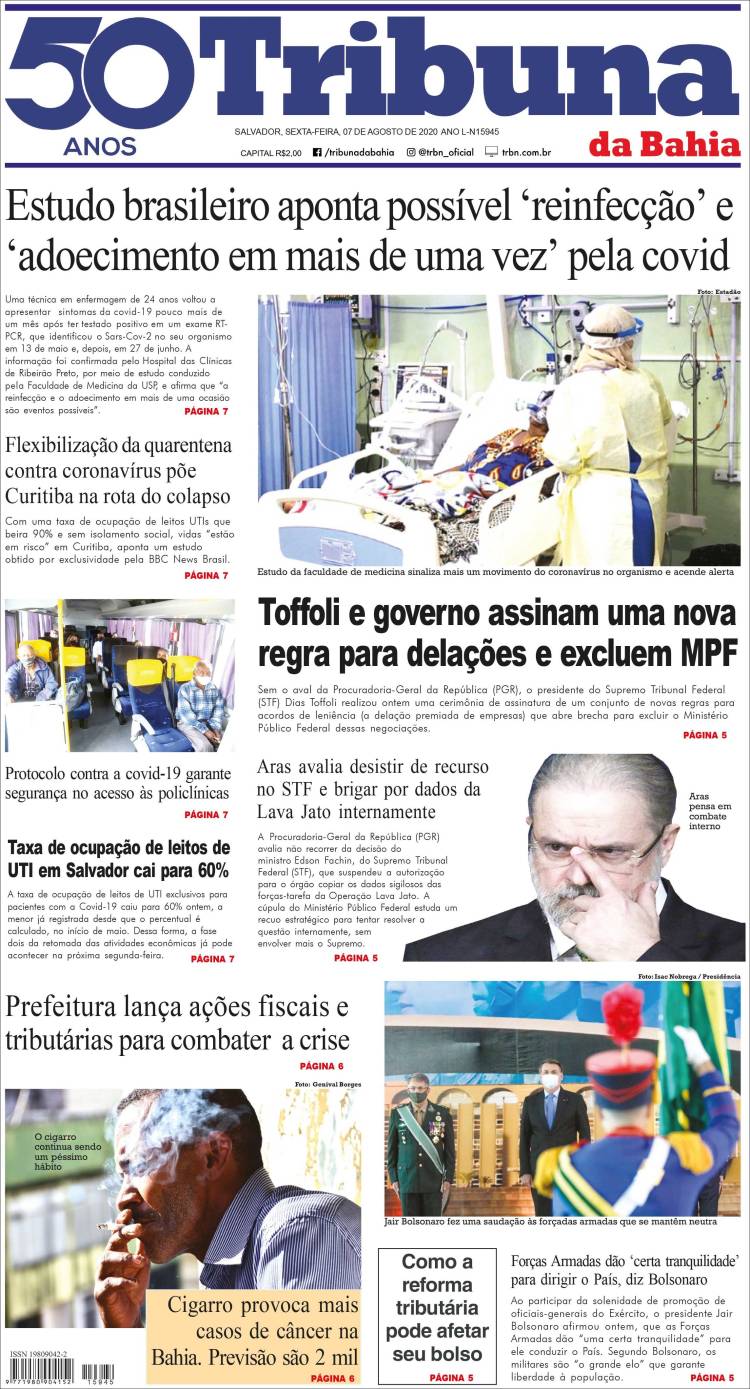 Portada de Tribuna da Bahia (Brasil)