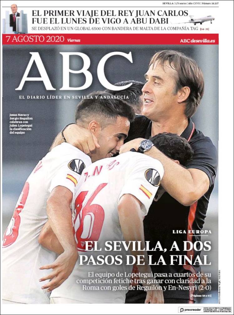 Portada de ABC - Sevilla (Espa&ntilde;a)