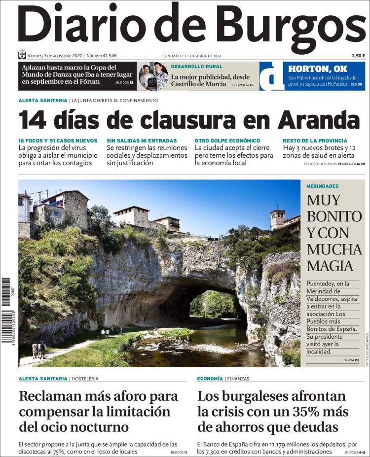 Portada de Diario de Burgos (Espa&ntilde;a)
