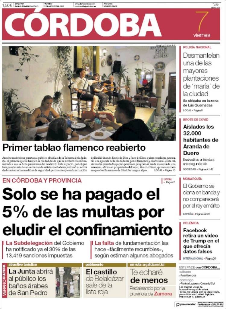 Portada de Diario de Córdoba (Espa&ntilde;a)
