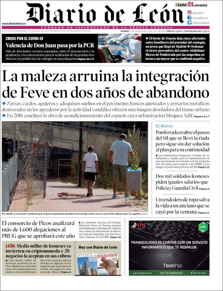Portada de Diario de León (Espa&ntilde;a)