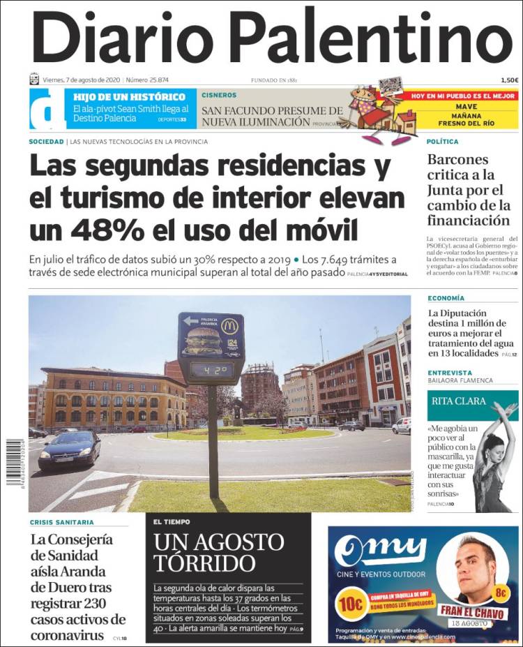 Portada de Diario Palentino (Espa&ntilde;a)