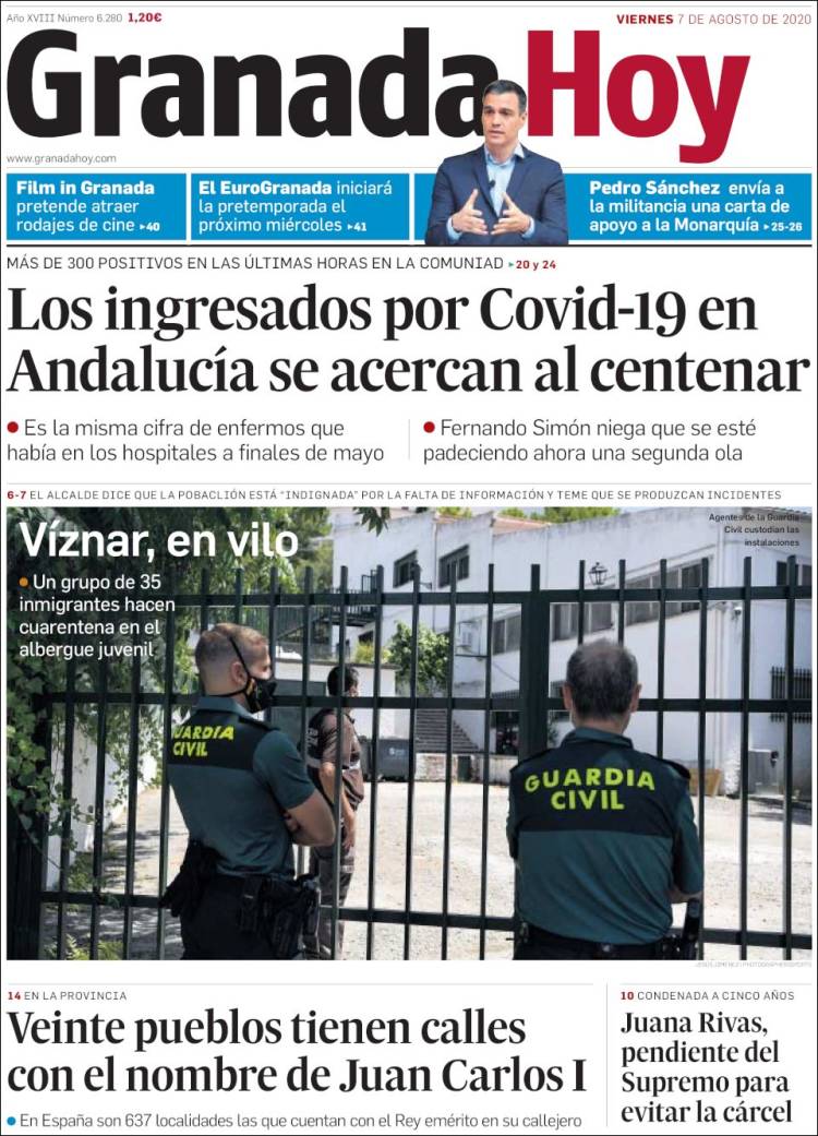 Portada de Granada Hoy (Espa&ntilde;a)