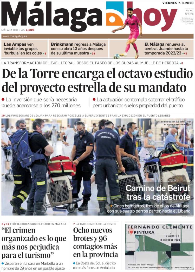 Portada de Málaga Hoy (Espa&ntilde;a)