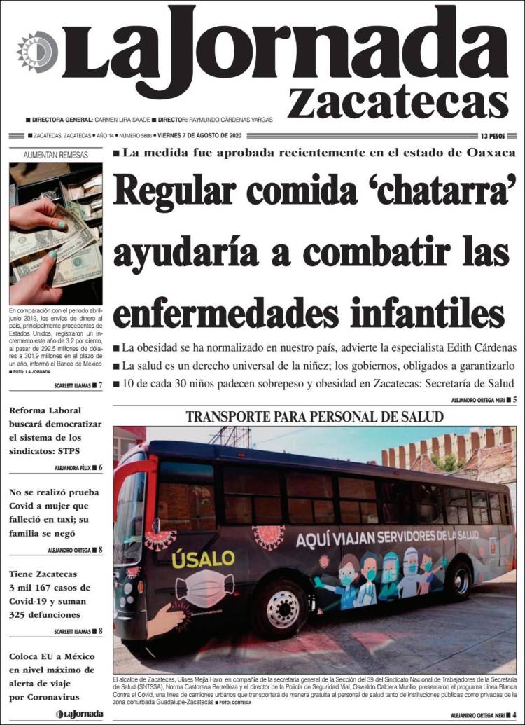 Portada de Jornada de Zacatecas (Mexico)