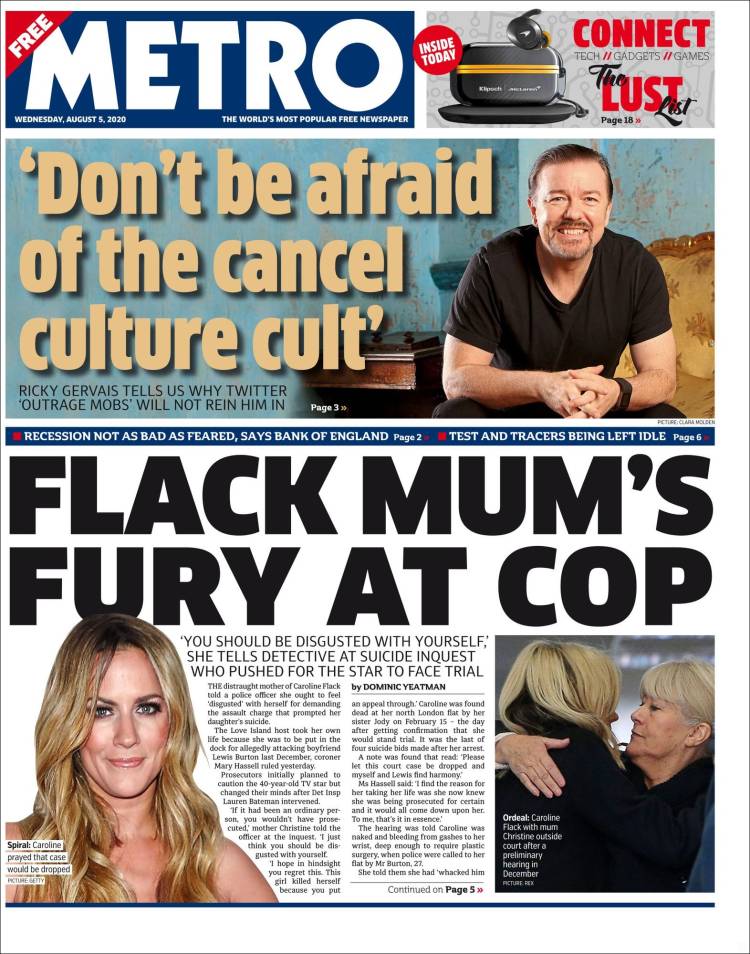 Portada de Metro (Reino Unido)