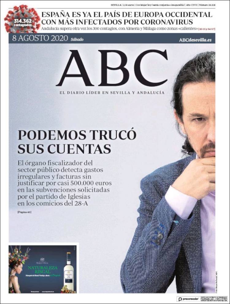 Portada de ABC - Sevilla (España)