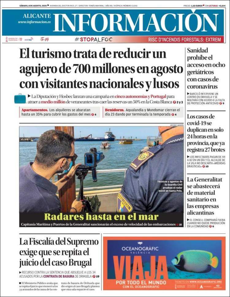 Portada de Diario Información (España)