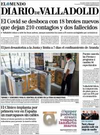 Portada de Diario de Valladolid (España)