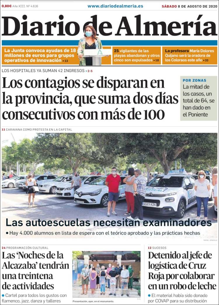 Portada de Diario de Almería (España)