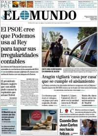 Portada de El Mundo (España)