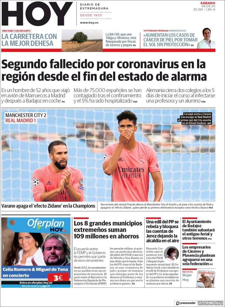 Portada de Hoy - Caceres (España)