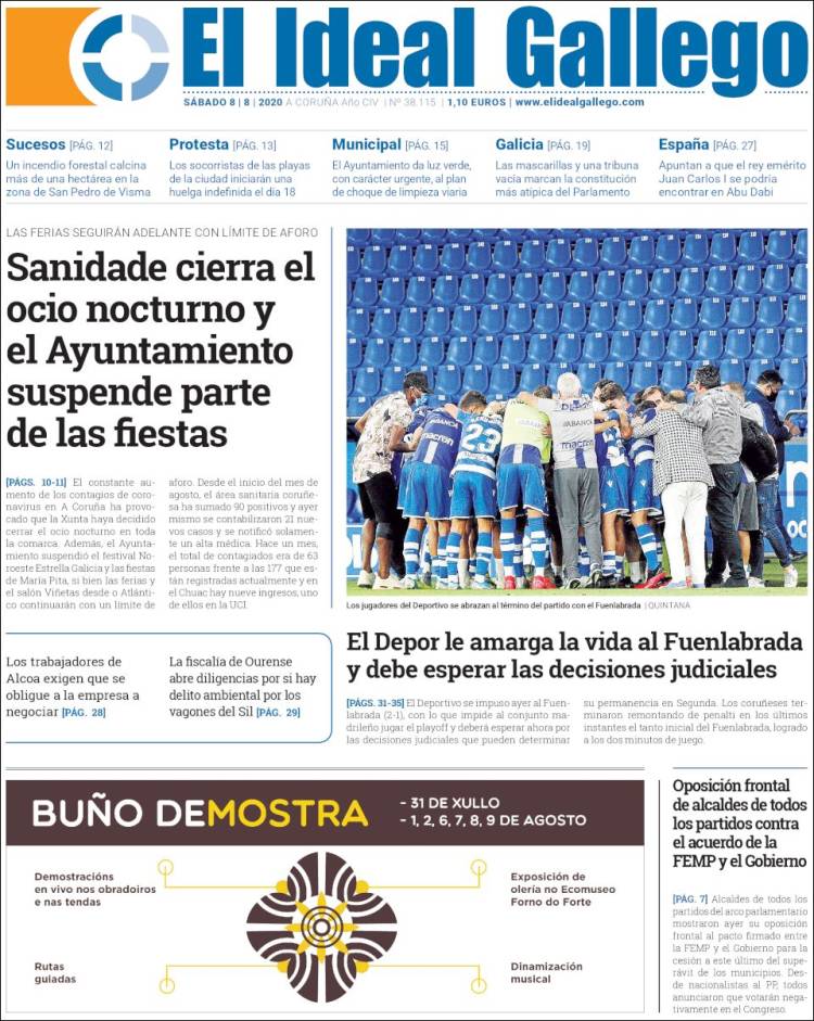 Portada de El Ideal Gallego (España)