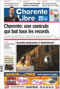 Portada de Charente Libre (Francia)